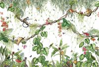 Товар: Фреска Ortograf Miracle 33867 Фактура флок FLK Флизелин (4*2,75) Белый/Разноцветный, Листья/Животные/Птицы - фото 2 Фреска Ortograf Miracle 33867 Фактура флок FLK Флизелин (4*2,75) Белый/Разноцветный, Листья/Животные/Птицы — фото 2, Фрески