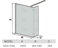 Товар: Душевая перегородка WeltWasser WW400 60G+30G 10000008001 профиль Хром стекло прозрачное - фото 4 Душевая перегородка WeltWasser WW400 60G+30G 10000008001 профиль Хром стекло прозрачное — фото 4, Душевые перегородки