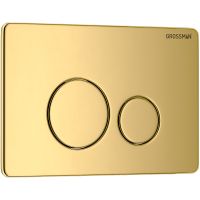 Клавиша смыва Grossman Style 700.K31.05.30M.30M Золото глянцевое — фото 2, Кнопки смыва
