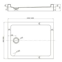 Товар: Акриловый поддон для душа Veconi Tezeo TZ-54 120x90 TZ54-12090-C5 Белый - фото 2 Акриловый поддон для душа Veconi Tezeo TZ-54 120x90 TZ54-12090-C5 Белый — фото 2, Акриловые душевые поддоны