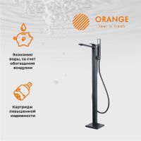 Товар: Смеситель для ванны Orange Lutz M04-336b Черный матовый - фото 7 Смеситель для ванны Orange Lutz M04-336b Черный матовый — фото 7, Смесители