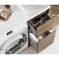 Тумба под раковину Aquaton Лондри 105 1A267001LHDR0 Дуб Рустикальный без фасада — фото 7, Тумбы под раковину