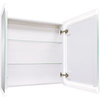 Зеркальный шкаф Континент Reflex LED 80 МВК027 с подсветкой Белый — фото 3, Зеркальные шкафы в ванную