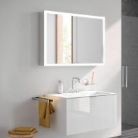 Зеркальный шкаф Emco Asis prime 100 9497 060 83 с подсветкой Серебро — фото 2, Мебель для ванной