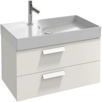 Тумба под раковину Jacob Delafon Rythmik 80 EB1303-G1C подвесная Белая глянцевая — фото 1, Тумбы под раковину