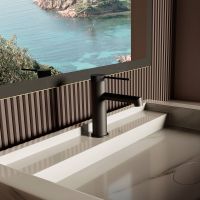 Смеситель для раковины Vincea Rim Черный матовый арт-VBF-2RM1MB — фото 2, Смесители для раковины