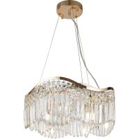 Люстра Maytoni Diamant Crystal Gracia DIA201PL-06G Прозрачная Золото — фото 1, Люстры