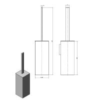 Ершик для унитаза Langberger Black Edition 11372B-BP Черный матовый — фото 2, Ершики для унитаза