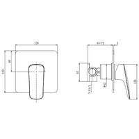 Душевая система Aquatek Вега AQ1076CR Хром — фото 14, Встраиваемые душевые комплекты