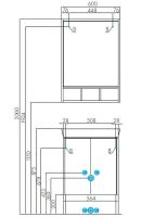 Зеркало Aquaton Йорк 60 1A170102YOAY0 Белое Выбеленное дерево — фото 3, Зеркала в ванную комнату