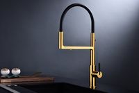 Смеситель для кухни Paulmark Tornado To213402-BG Брашированное золото — фото 2, Смесители для кухни