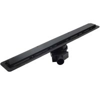 Душевой лоток Pestan Confluo Frameless Line 300 13701259 с двухсторонней решеткой Черный матовый / полая под плитку — фото 1, Душевые лотки