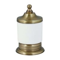 Стакан для ватных дисков Boheme Medici 10626 Бронза — фото 1, Аксессуары для ванной