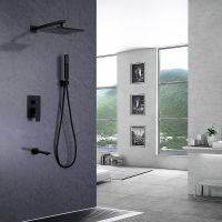 Душевая система Abber Weiss Insel Черная матовая арт-AF8017B — фото 2, Встраиваемые душевые комплекты