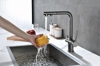 Товар: Смеситель для кухни Paulmark Serpentine Se213222-GM Вороненая сталь - фото 3 Смеситель для кухни Paulmark Serpentine Se213222-GM Вороненая сталь — фото 3, Смесители