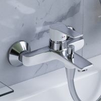 Смеситель для ванны Damixa Origin Elegance 841000000 Хром Белый — фото 7, Смесители