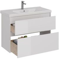 Тумба под раковину Lemark Combi 100 подвесная Белый глянец арт-LM03C100T — фото 2, Тумбы под раковину