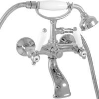 Смеситель для ванны Rav Slezak Morava retro MK559.5/2 Хром — фото 1, Смеситель для ванны