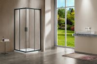 Душевой уголок Vincea Garda 120x100 VSS-1G1012CLB профиль Черный стекло прозрачное — фото 6, Прямоугольные душевые уголки