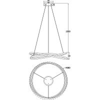 Люстра Artelamp Swing A2522SP-2BK Белая Черная — фото 5, Люстры