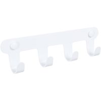 Вешалка для полотенец Fixsen Practica FX-805W-4 Белая — фото 1, Крючки для полотенец