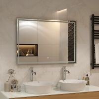 Товар: Зеркало Континент Fancy 1000x700 ЗЛП879 с подсветкой с сенсорным выключателем - фото 8 Зеркало Континент Fancy 1000x700 ЗЛП879 с подсветкой с сенсорным выключателем — фото 8, Зеркала в ванную комнату