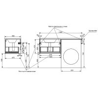 Тумба с раковиной Эстет Dallas Luxe 130 L ФР-00002424 подвесная Белая — фото 9, Тумбы с раковиной