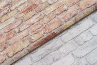 Обои Артекс Selena 10830-03 Винил на флизелине (1,06*10,05) Красный/Коричневый, Кирпич — фото 2, Обои для стен