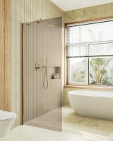 Товар: Душевая перегородка Maybah Glass MGD-702-3ш 690x1950 в широком профиле Золото стекло бронзовое - фото 2 Душевая перегородка Maybah Glass MGD-702-3ш 690x1950 в широком профиле Золото стекло бронзовое — фото 2, Душевые перегородки