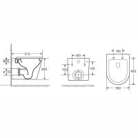 Товар: Унитаз WeltWasser Salzbach 043 MT-BL 10000010282 подвесной Черный матовый с сиденьем Микролифт - фото 2 Унитаз WeltWasser Salzbach 043 MT-BL 10000010282 подвесной Черный матовый с сиденьем Микролифт — фото 2, Подвесные унитазы