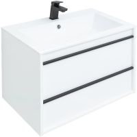 Тумба под раковину Aquanet Lino 70 253902 подвесная Белая матовая — фото 1, Мебель для ванной