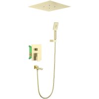 Душевая система Timo Selene SX-2039/17SM Золото матовое — фото 1, Встраиваемые душевые комплекты