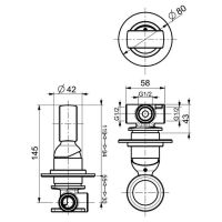 Смеситель для душа Webert Opera OA880101980 Розовое золото — фото 2, Смеситель для душа