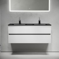 Тумба под раковину Sancos Urban 120 UR120-2W подвесная Белый глянец — фото 11, Мебель для ванной