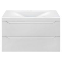 Тумба под раковину Vincea Fine VMC-2F800GW подвесная G.White — фото 1, Тумбы под раковину