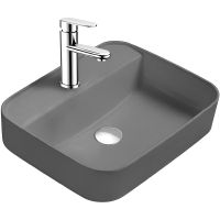 Раковина Aquatek Вега 50 AQ5506-MG Серая матовая — фото 1, Раковины накладные