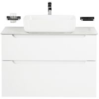 Тумба под раковину BelBagno Etna-H60 80 ETNA-H60-800-2C-SO-BL-P подвесная Bianco Lucido — фото 21, Тумбы под раковину