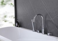 Смеситель на борт ванны Abber Wasser Kreis AF8113 Хром — фото 2, Смесители на борт ванны