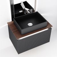 Тумба под раковину Jorno Strong 80 Str.01.80/P/A подвесная Антрацит — фото 3, Тумбы под раковину