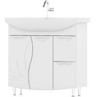 Тумба под раковину Volna Adel 80 2D.2Y tnADEL80.2D.2Y-01 Белая — фото 1, Тумбы под раковину