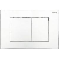 Клавиша смыва Black&White Universe WPI-09533 09533 Bright Chrome — фото 1, Комплектующие для душевого оборудования
