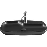Раковина Allen Brau Liberty 2 70 4.32011.31 Черная матовая — фото 3, Раковины накладные