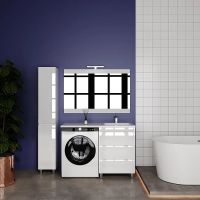 Тумба под раковину Style Line Даллас Леон 120 Люкс Plus СС-00002439 Белая — фото 8, Мебель для ванной