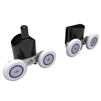 Душевой уголок Black&White Stellar Wind S801 90x90 8019090 профиль Блеск серебра стекло прозрачное — фото 3, Душевые уголки