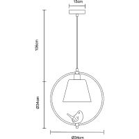 Товар: Подвесной светильник Artelamp Passero A4289SP-1WH Прозрачный Белый - фото 3 Подвесной светильник Artelamp Passero A4289SP-1WH Прозрачный Белый — фото 3, Подвесные светильники