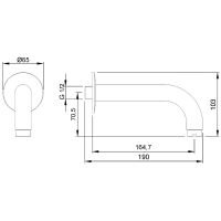 Излив для смесителя Nofer 07008.B Хром — фото 2, Изливы