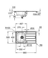 Кухонная мойка со смесителем Grohe K200 31562SD1 Нержавеющая сталь — фото 7, Кухонные мойки