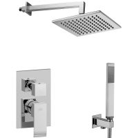 Душевая система Paffoni Elle KITEL018CR/M Хром — фото 1, Встраиваемые душевые комплекты