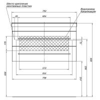 Тумба с раковиной Aquanet Верона 75 212868 подвесная Белая — фото 9, Тумбы с раковиной