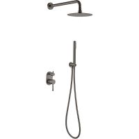 Душевая система Boheme Uno 464-GM Оружейная сталь — фото 1, Душевое оборудование. Душевая программа